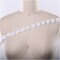 1 Yard 3D White Flower Ribbon Trim Firm Satin Narrow Floral Accent